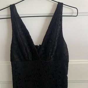 Black mini dress